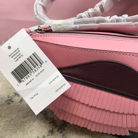 KATE SPADE LOVE BIRDS NOVELTY PINK HANDBAG - Picture 2 of 8